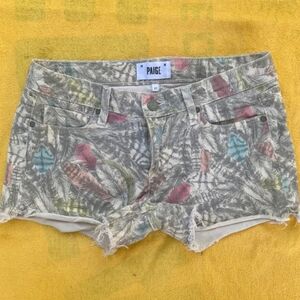 Paige Silverlake Kerry's Flock Shorts Size 27